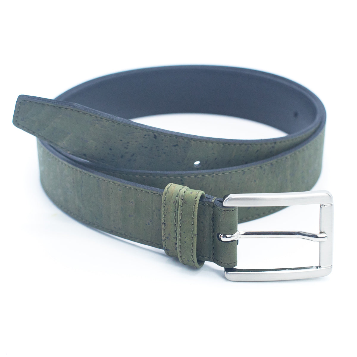 Green Cork Leather Vegan Belt L-880