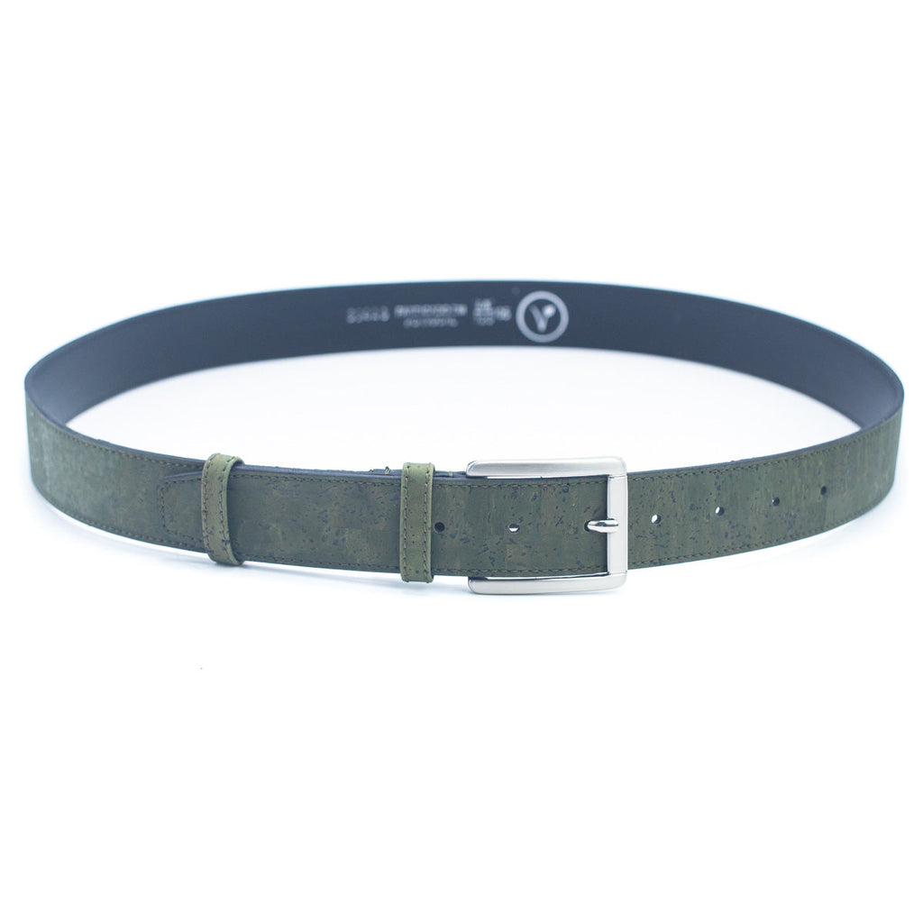 Green Cork Leather Vegan Belt L-880
