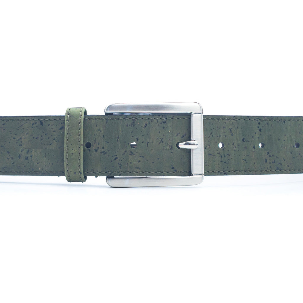 Green Cork Leather Vegan Belt L-880
